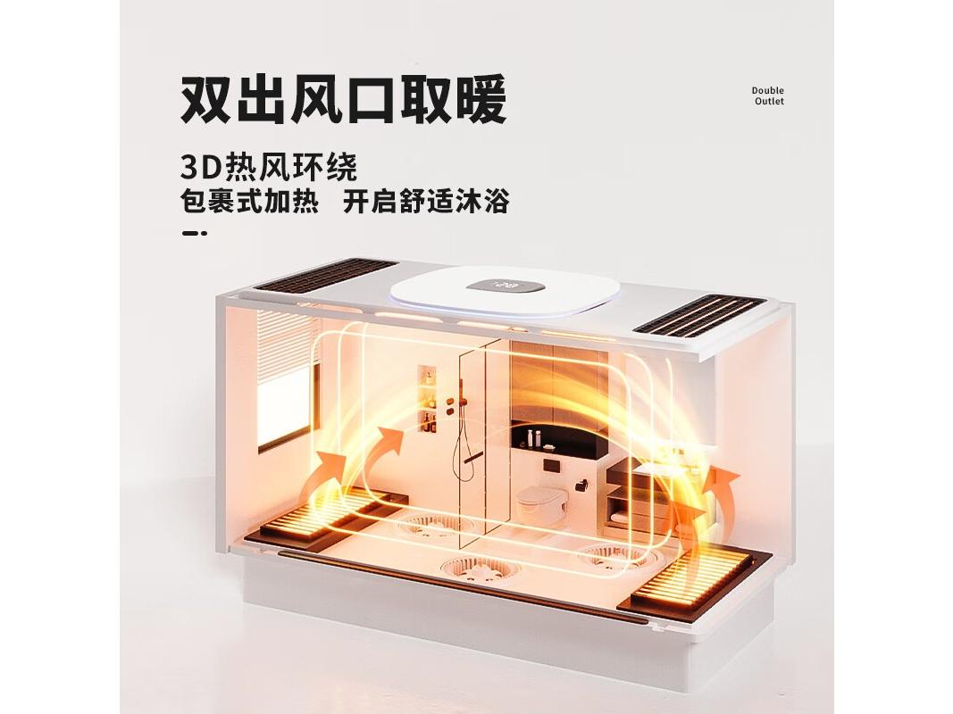 荣事达 R013B0011/R013B0012 【环形款】双暖双风+无线开关