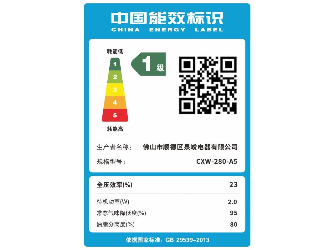 抒情好太太 CXW280A5 900mm五键体感挥手+自动清洗 自行安装（全国联保）