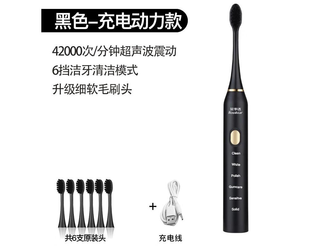 Royalstar（荣事达） D103S2 黑色充电款6档(6刷头)