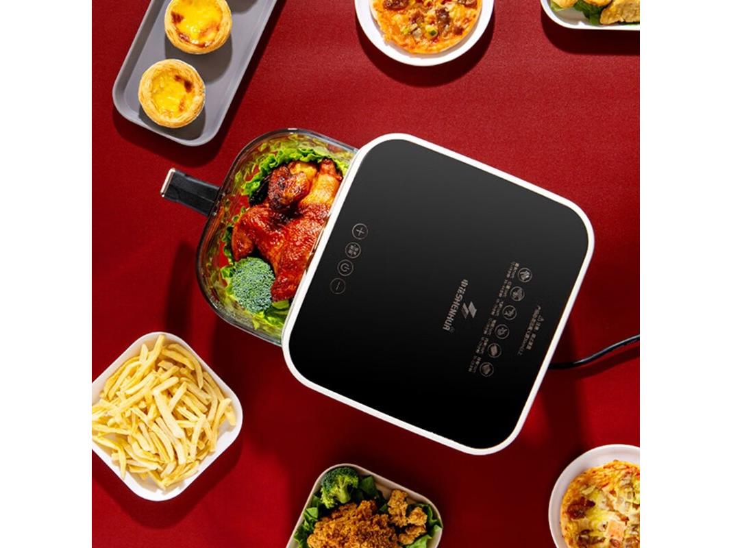 申花 QL01 5L液晶款+360°全景可视炸篮 白色